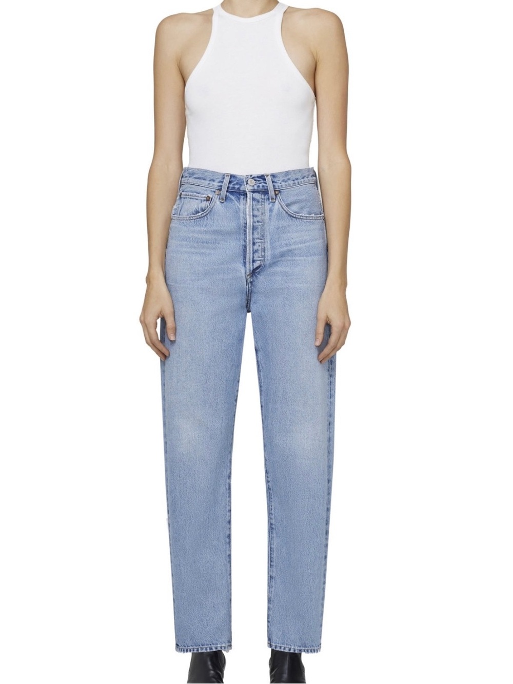 AGOLDE 90s Mid Rise Loose Fit Jeans in Snapshot Wash | Size 28